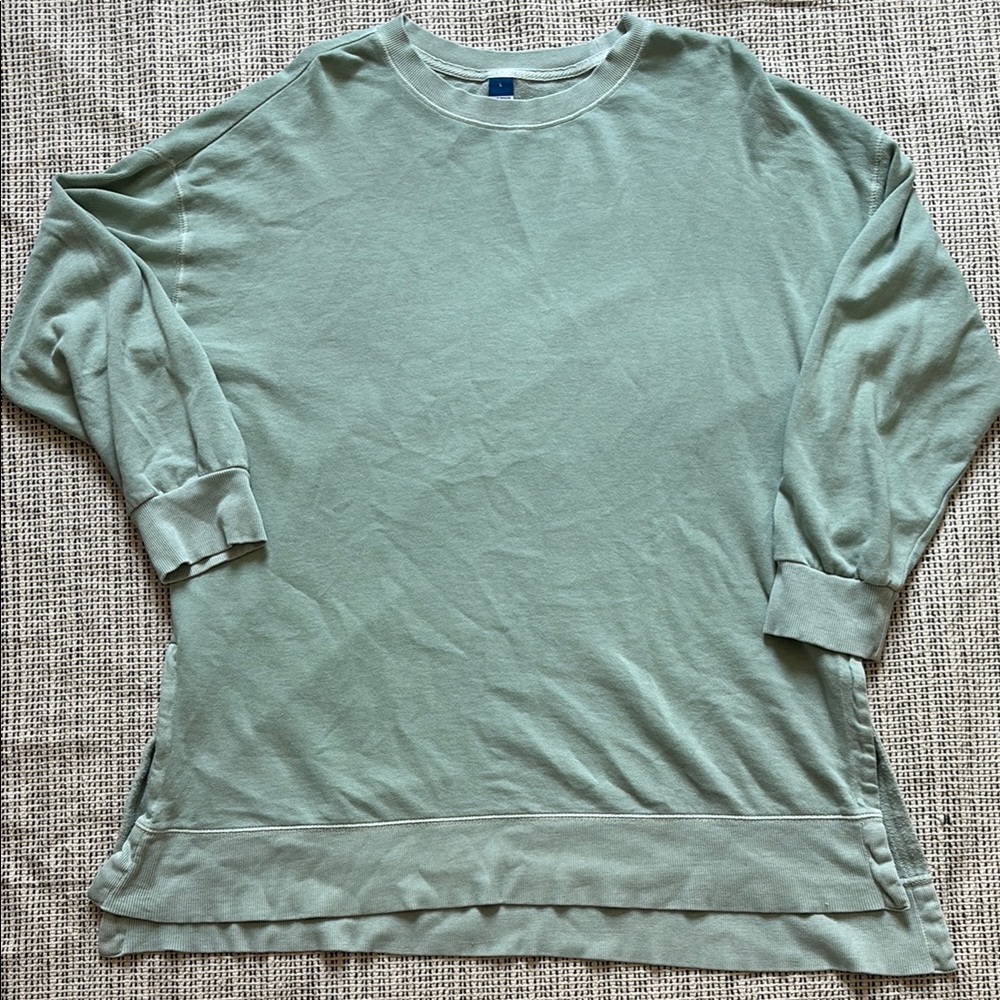 Old Navy Women’s Oversized Tunic Crewneck with 3/4 length Sleeves SZ L